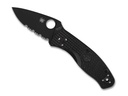 SPYDERCO PERSISTENCE TOUT NOIR SEMI-DENTEE