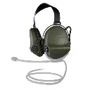 Casque anti-bruit Suprême T2 vert olive serre-nuque tissu noir
