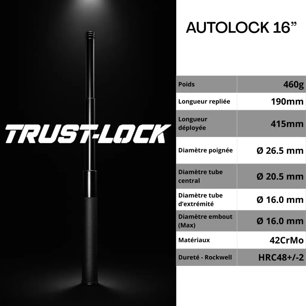 Bâton téléscopique autolock - TRUST-LOCK