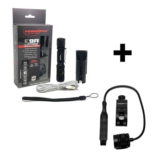 [PWR-E9R-G4-W-2250] lampe a main ou montage rail Picatiny 