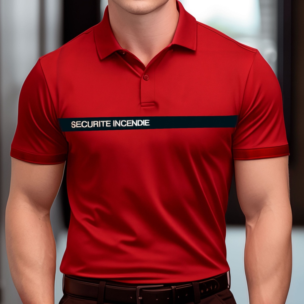 [POLOSI-S] POLO ROUGE SECURITE INCENDIE (S)