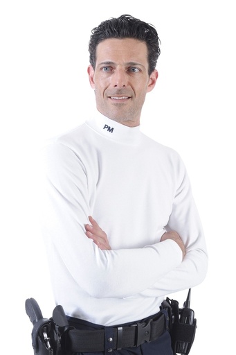 Polo POLICE MUNICIPALE BLANC  (S)