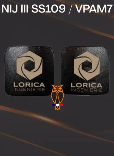 Plaques latérales LORICA 15x15 NIJ3 SS109 / VPAM 7